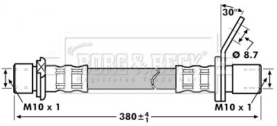 BORG & BECK Pidurivoolik BBH7219